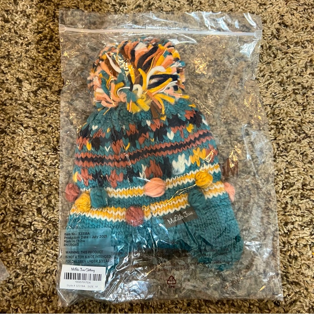 Matilda Jane winter hat Girls Medium 4-8 NEW